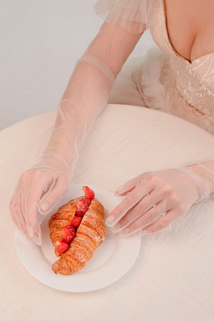 Gabbiano. Свадебное платье Перчатки нюд. Коллекция 