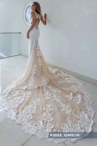 Свадебное платье Квилин Рыбка, Со шлейфом