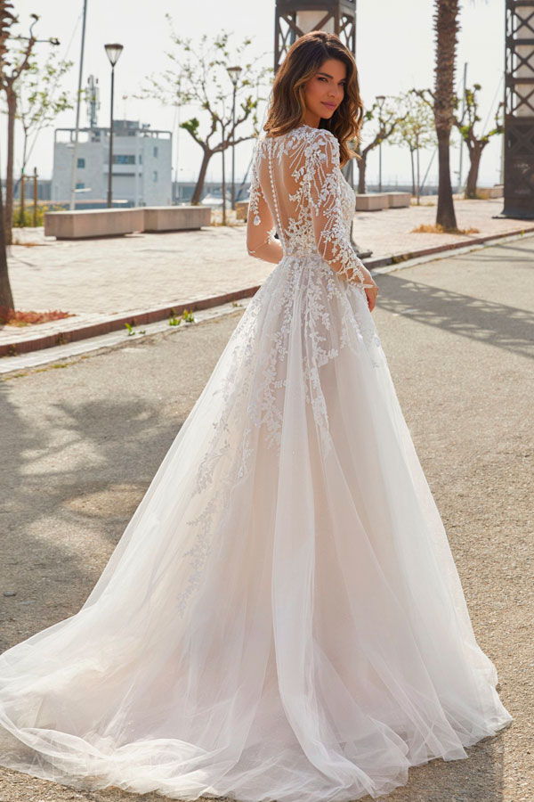 кружевное свадебное платье